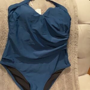 Cupshe Blue Halter Swimsuit in M NWT